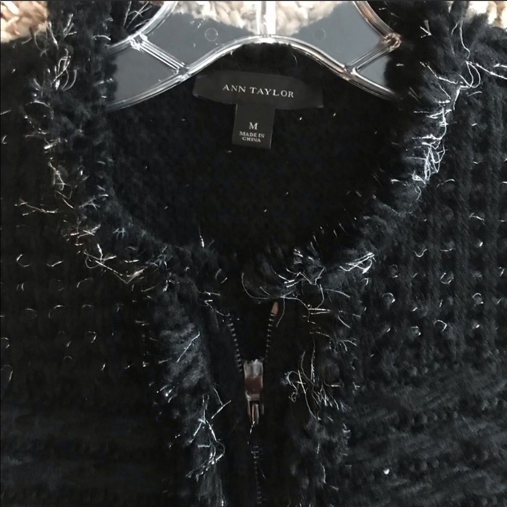 Ann Taylor Black Cardigan Blazer - Picture 2 of 3